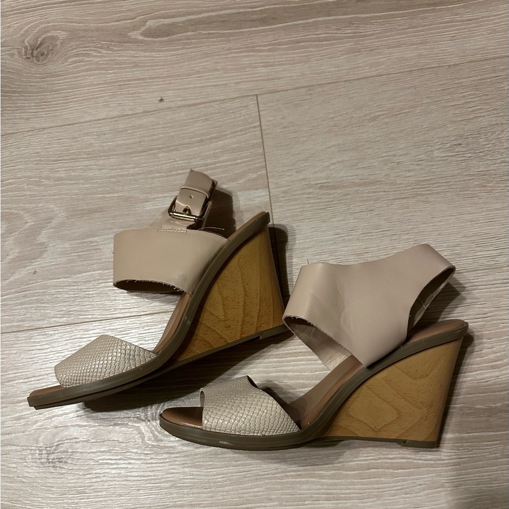 Marona Women’s Wedge Sandals – Nude, Size 6.5